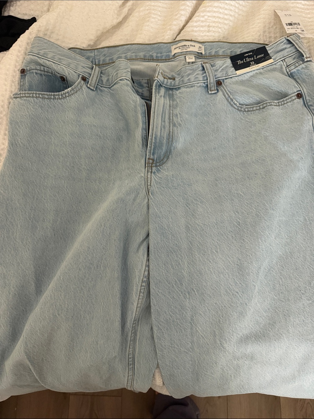 Abercrombie & Fitch Light Blue Wide Leg Jeans